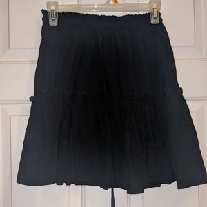 Drawstring black skirt